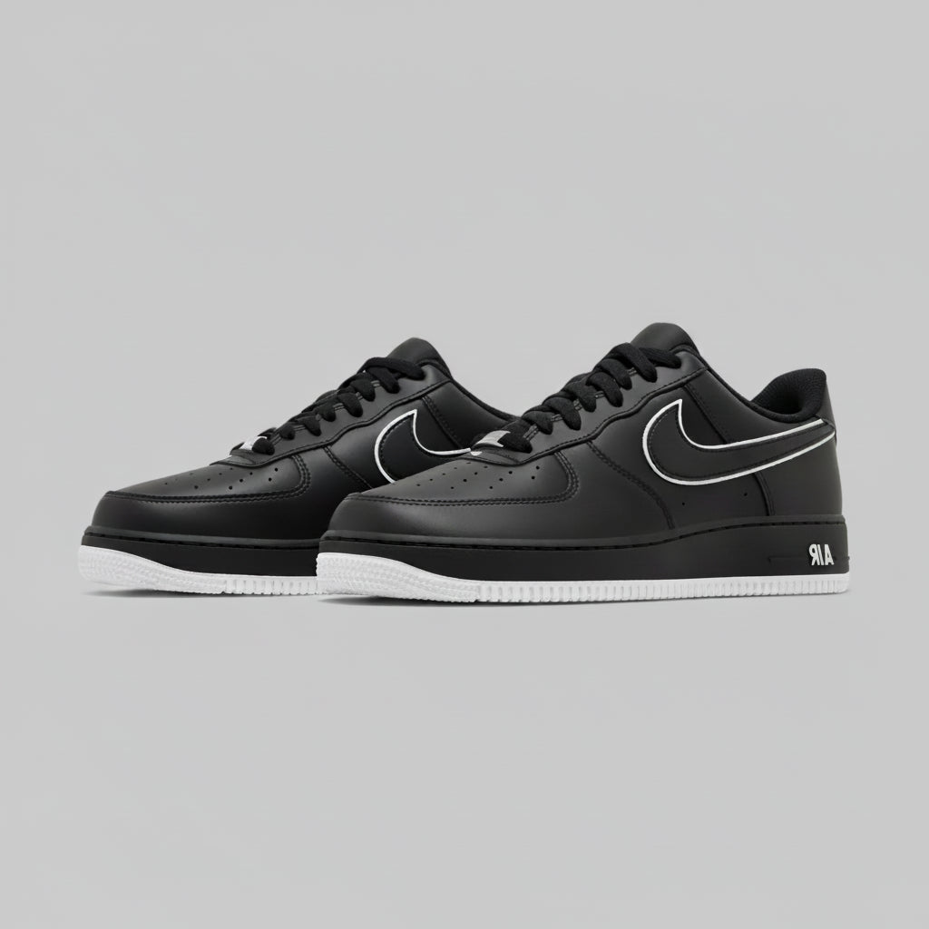 NIKE AF1 BLACK WHITE