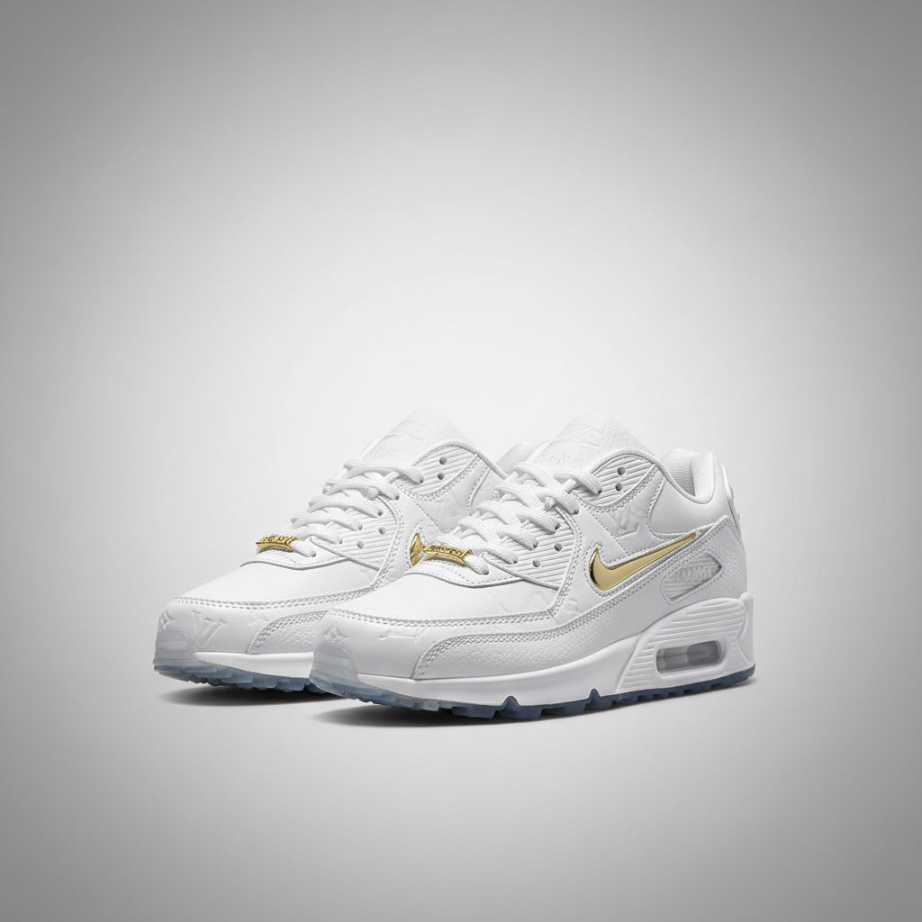 NIKE AIR MAX 90 WHITE GOLD