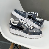 GREY BLACK PATENT