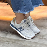 NEW BALANCE 574 BEIGE BLUE
