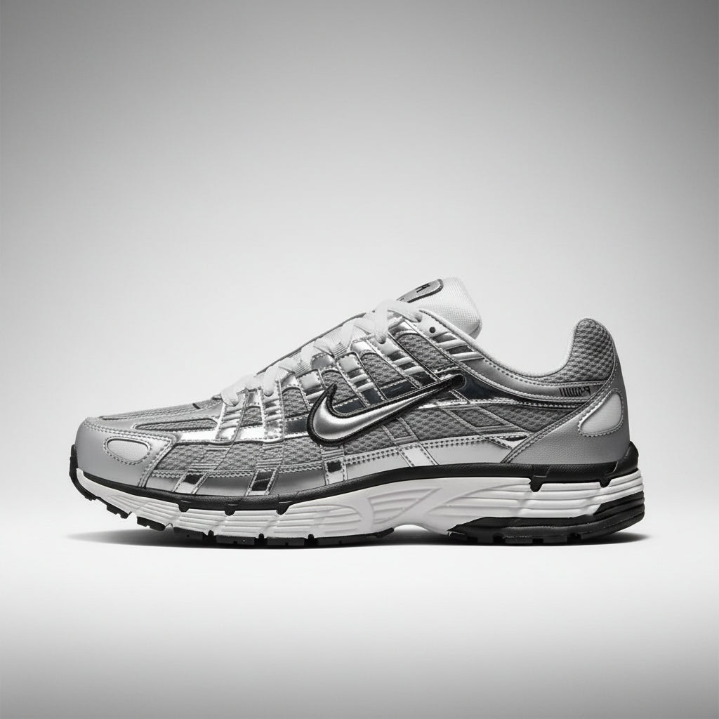 NIKE P-6000 METALLIC SILVER